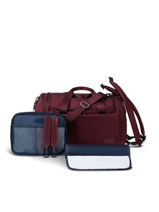 Lipault City Plume Diaper Bag  Bordeaux