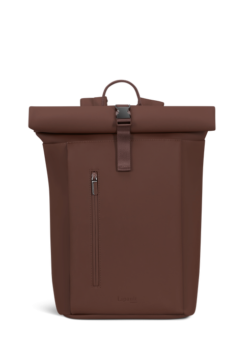 Lipault Lost In Berlin Rolltop Backpack 2.0  Spiced Mocha