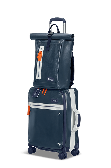Lipault Lipault Design Lab ROLLTOP BACKPACK  Navy Lipault Lipault Design Lab ROLLTOP BACKPACK  Navy