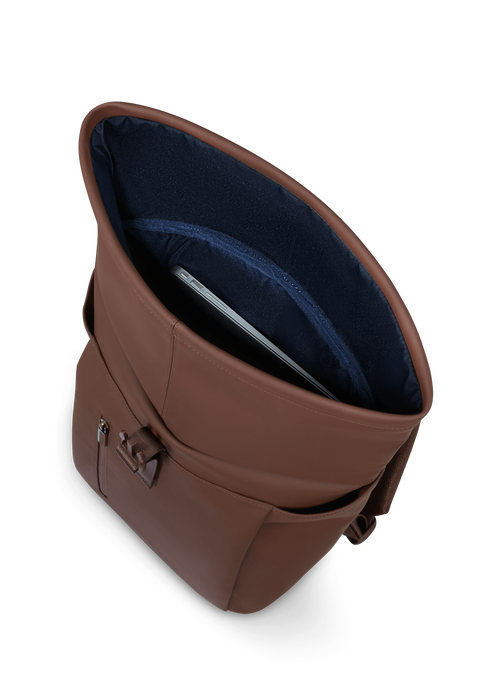 Lipault Lost In Berlin Rolltop Backpack 2.0  Spiced Mocha