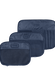 Lipault Lipault Travel Accessories Set Of 3 Packing Cubes  Navy Lipault Lipault Travel Accessories Set Of 3 Packing Cubes  Navy